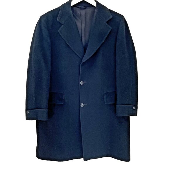 Vintage 100% Cashmere Overcoat Men's 46 (XL) Donnely's New England Old Money